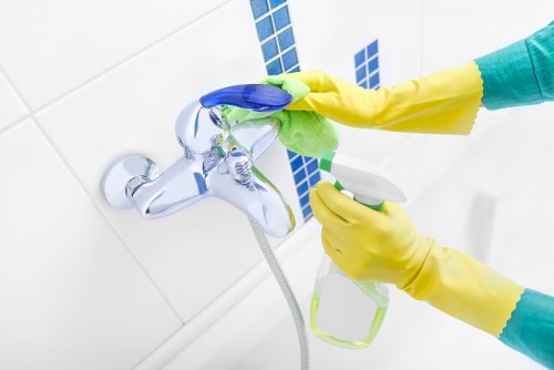 Low-carbon van used for carpet cleaning service routes
